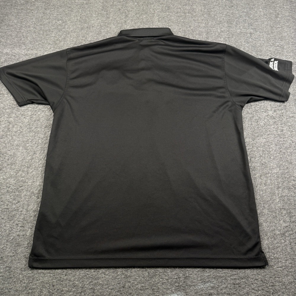 Raising Canes Polo Shirt Men XL Black Uniform Employee Fry Cook Cashier One Love - Picture 8 of 8